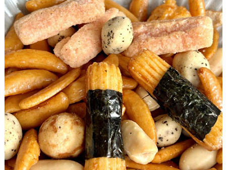 沢山のせんべい