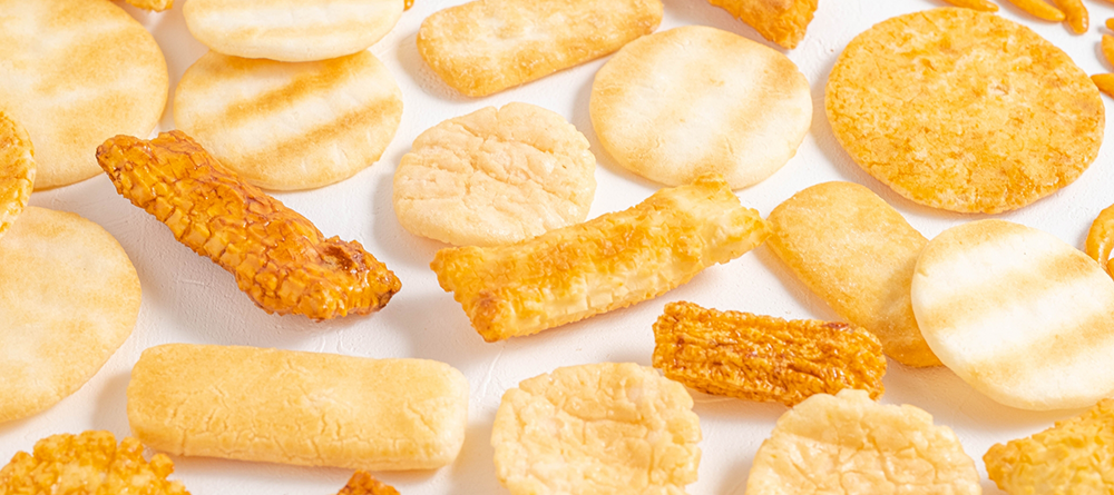 沢山のせんべい