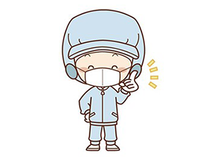 食品衛生白衣のイラスト