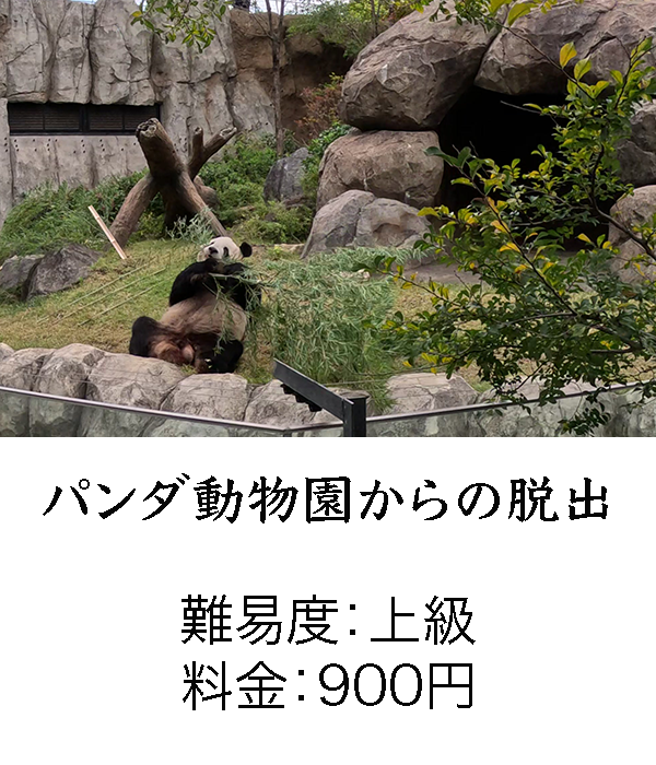 パンダ動物園からの脱出